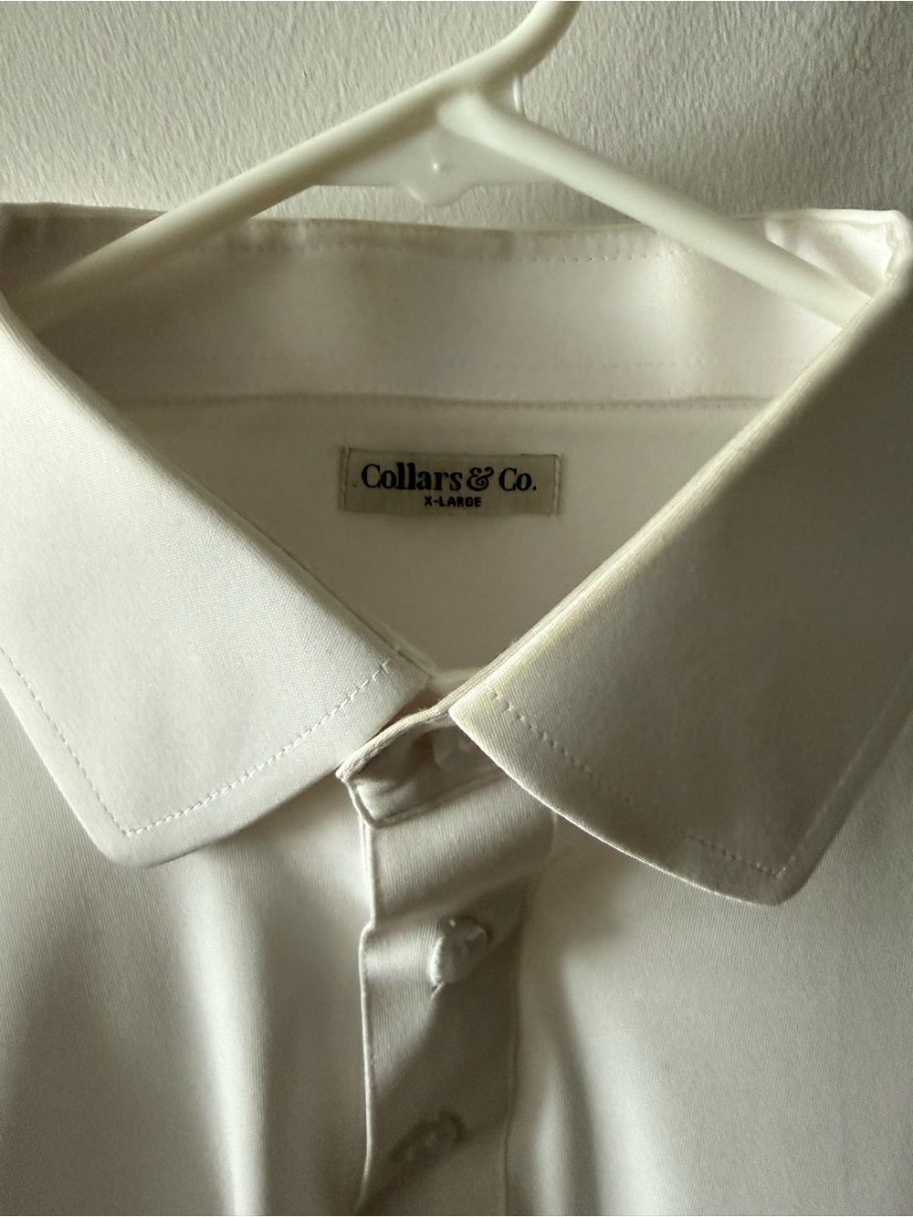 Collars and Co Men's White Dress Polo Shirt - Classic Collar